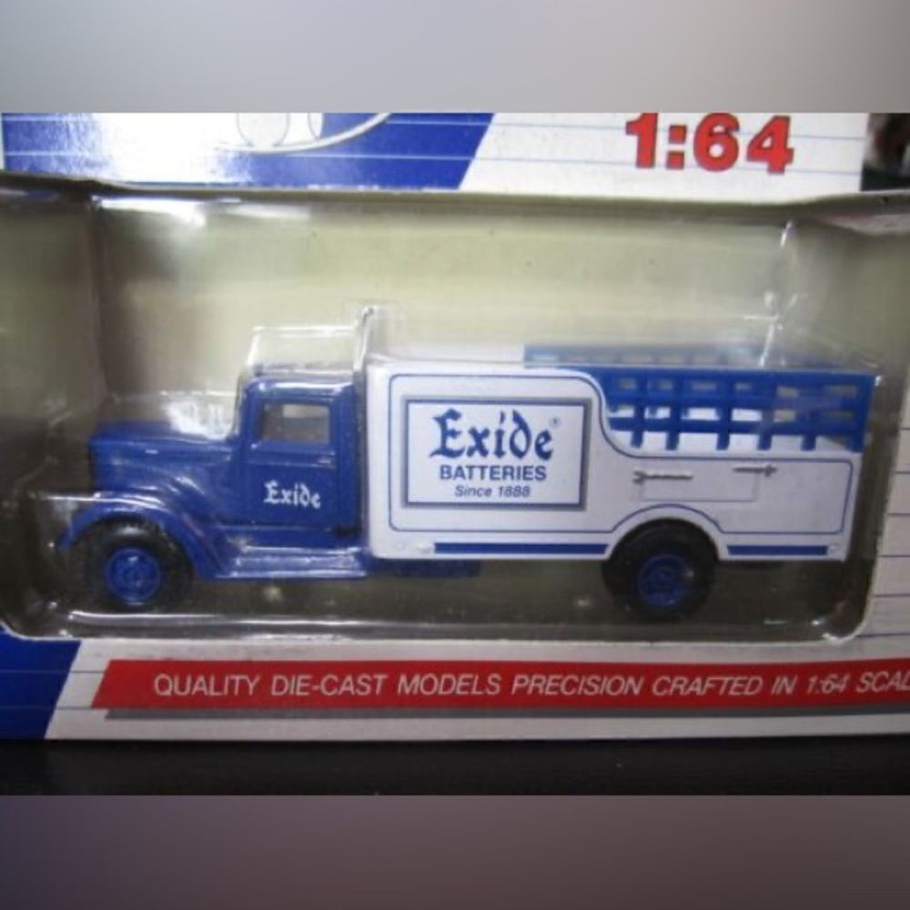 Vintage AHL Peterbilt 260 Exide Batteries Rack Delivery Truck 1:64 S Scale NIB